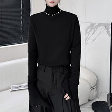 Load image into Gallery viewer, Stand Collar Flared Cuffs Sweater
