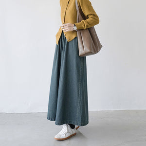 Loose A Line Wide Leg Pants