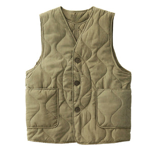 Winter Multi-Pocket Padded Vintage Vest