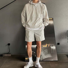 Load image into Gallery viewer, Loose Hooded Top Shorts Sports Suit
