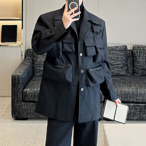 Multi-pocket Oversized Jacket