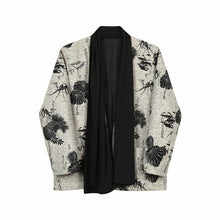 Load image into Gallery viewer, Scarf Ink-print Collarless Jacket
