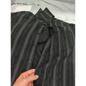 Loose Vertical Striped Casual Suit