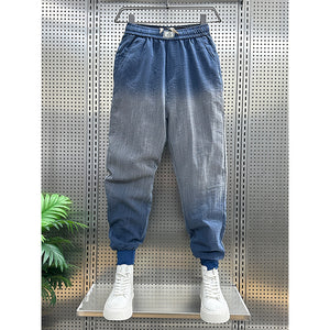 Thin Cotton And Linen Gradient Pants