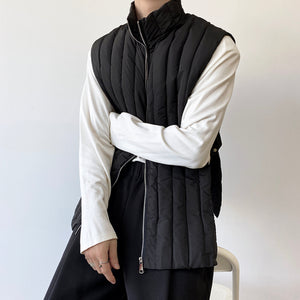 Stand Collar Cotton Loose Vest