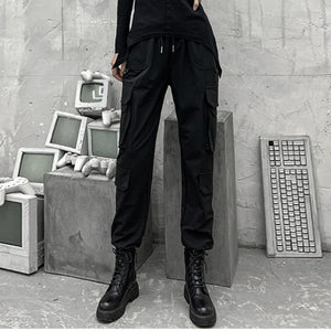 Three-dimensional Pocket Casual Loose Trousers