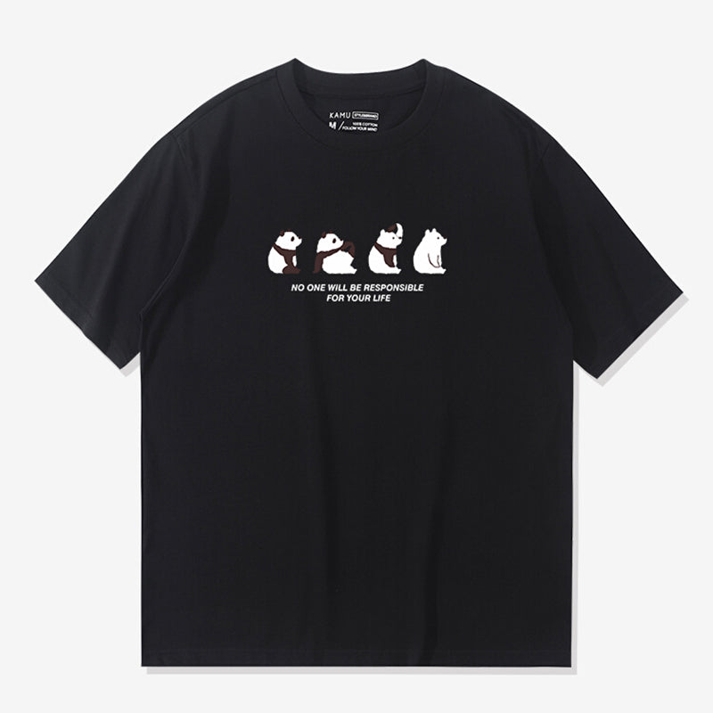 Panda Loose Casual T-Shirt