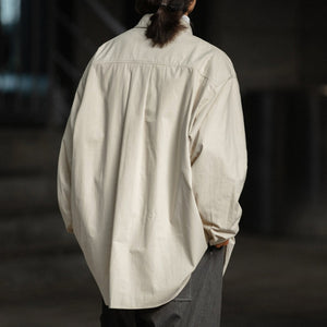 Japanese Cotton Loose Long-sleeved Shirt