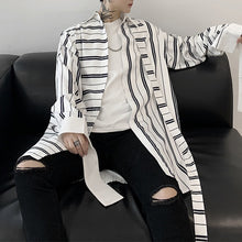 Load image into Gallery viewer, Striped Long-sleeved Casual Shirt
