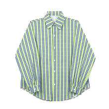 Load image into Gallery viewer, Loose Casual Green Plaid Long-sleeved Shirt
