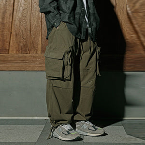 Oversized Pocket Loose Cargo Trousers