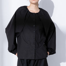 Load image into Gallery viewer, Raglan Loose Lantern Sleeve A-line Top Shirt
