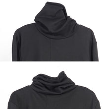 Load image into Gallery viewer, Dark Long-sleeved Pullover Turtleneck T-shirt
