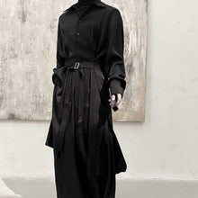 Load image into Gallery viewer, Mid-length Casual Long-sleeve Slit Shirt
