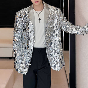 Stage Performance Sequin Design Blazer