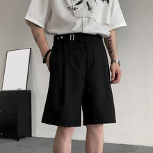 Load image into Gallery viewer, Straight-leg Casual Pants with Belt Design
