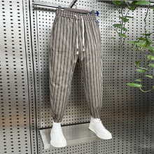 Load image into Gallery viewer, Vertical Striped Slim Casual Harem Pants
