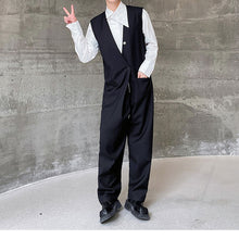 Load image into Gallery viewer, Black Vest Jumpsuit
