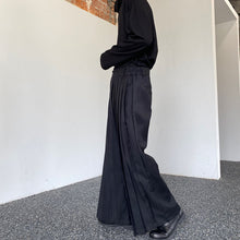 Load image into Gallery viewer, Detachable Samurai Wide Leg Pleated Culottes
