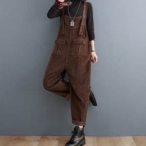 Autumn and Winter Retro Straight Overalls