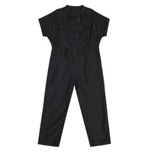 Load image into Gallery viewer, Black Vintage Cargo Jumpsuit
