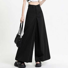 Load image into Gallery viewer, Draped Relaxed High-Rise Wide-Leg Pants
