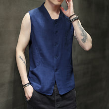 Load image into Gallery viewer, Patterned Button Casual Loose Vest
