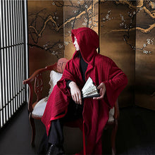 Load image into Gallery viewer, Retro Red Hooded Cloak
