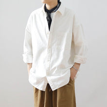 Load image into Gallery viewer, Japanese Retro Washed Cotton Loose Shirt
