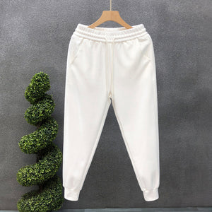 Slim-fit Knitted Cotton Track Pants