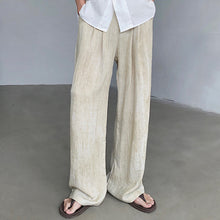 Load image into Gallery viewer, Linen Casual Wide-Leg Pants Loose Drape
