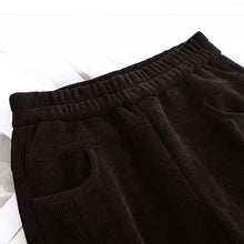 Load image into Gallery viewer, Plush High Waist Loose Thickened Corduroy Harem Pants
