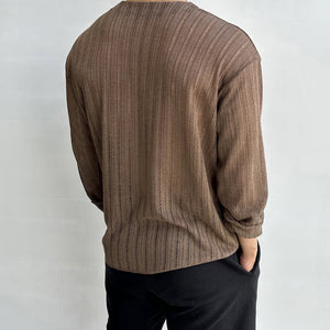 Loose-fitting Hollow Knit Cardigan