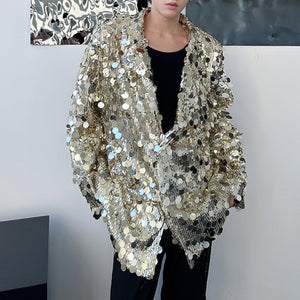 Sequined Reflective Stage Costume Sequins Blazer