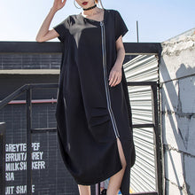 Load image into Gallery viewer, Irregular Zipper Long Dress
