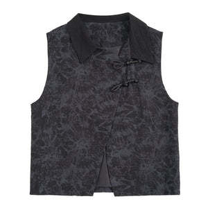 Concealed Button Lapel Vest