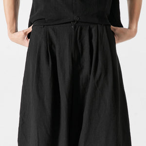 Summer Black Wide Leg Bloomers