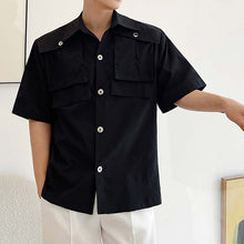 Load image into Gallery viewer, Pockets Cargo Short Sleeve Shirts
