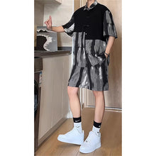 Load image into Gallery viewer, Summer Ice Silk Shirt and Shorts Two Piece Set
