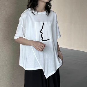 Irregular Pattern Casual T-shirt