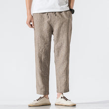 Load image into Gallery viewer, Cotton and Linen Striped Pants
