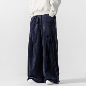 Corduroy Casual Thick Straight Wide-leg Pants