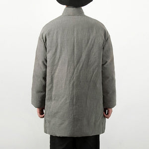 Loose Mid-length Slanted Jacket