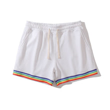 Load image into Gallery viewer, Cotton Sport Rainbow Print Shorts
