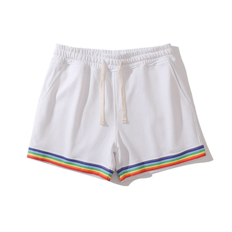 Cotton Sport Rainbow Print Shorts