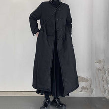 Load image into Gallery viewer, Loose Long Sleeve Black Coat
