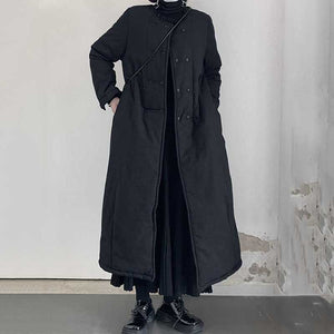 Loose Long Sleeve Black Coat