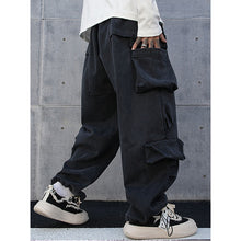 Load image into Gallery viewer, Three-dimensional Multi-pocket Loose Bootcut Casual Overalls
