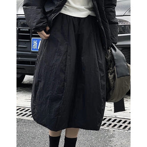 Down Half-length Warm A-line Skirt