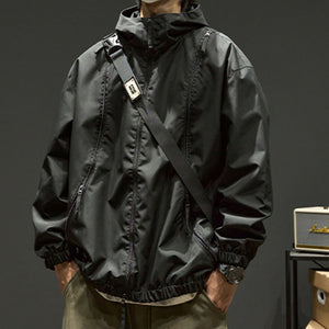 Loose Solid Color Outdoor Jacket